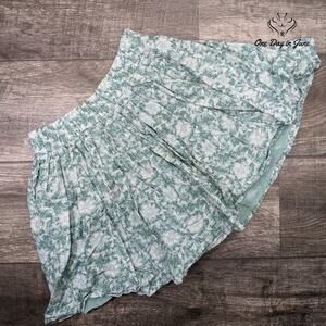 American Eagle Outfitters A Line Cotton/Linen Lined Skirt Size S